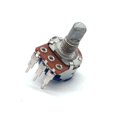 품질  150V AC 500k Potentiometer With Switch 15mm 3 Position Mixer Console 공장